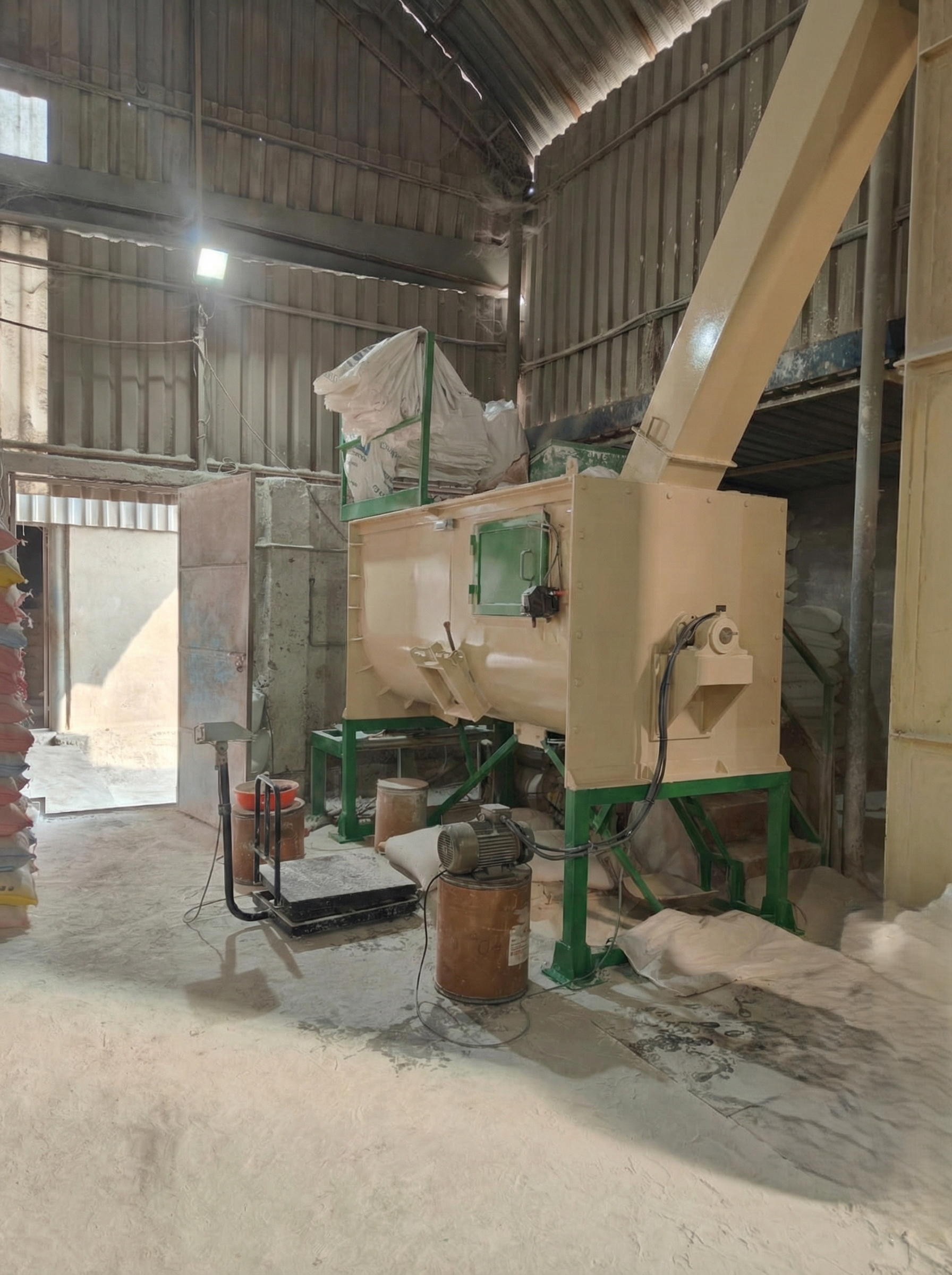 Quality control station with technicians